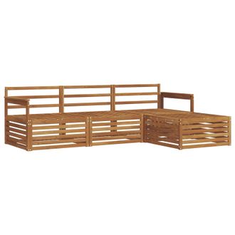 vidaXL Vidaxl Set Di Divani Da Esterno Naturale 249,5 X 162,5 X 73 Cm