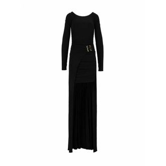 Elisabetta Franchi Kleedjes, Dames, Zwart, S, Maxi Jurken