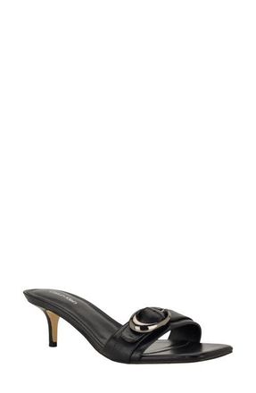 Calvin Klein Neveena Kitten Heel Sandal in Black at Nordstrom, Size 5.5