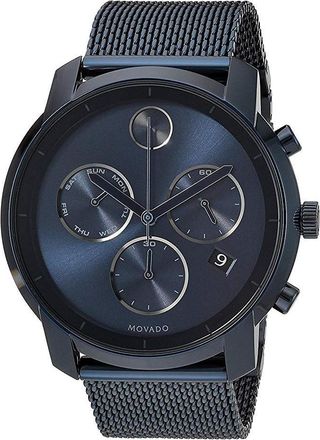 Movado Bold Ink Blue Chronograph Mens Watch