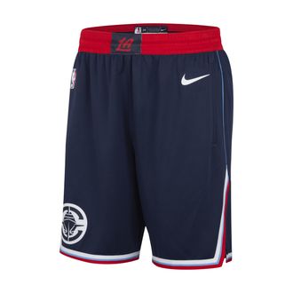 Nike LA Clippers 2024/25 Swingman Icon Edition Nike Mens Dri-FIT NBA Replica Shorts in Blue | FQ4699-419