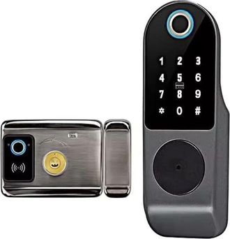 OEM Cerradura De Hierro Para Patios, Electr&oacute;nica, Con Huella Dactilar, Inteligente