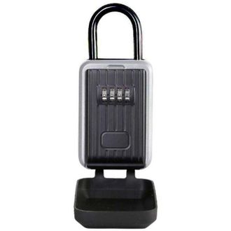 OEM Caja De Seguridad Para Llaves De Montaje En Pared Con Cerradura De Combinaci&oacute;n De 4 D&iacute;gitos, Caja De Seguridad Extragrande - Seminegra - Crezuo