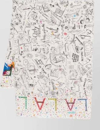 Faliero Sarti printed fringed stole