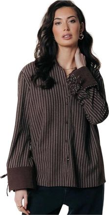 Colourful rebel Dames, Blouses & Shirts, Bruin, Maat: S