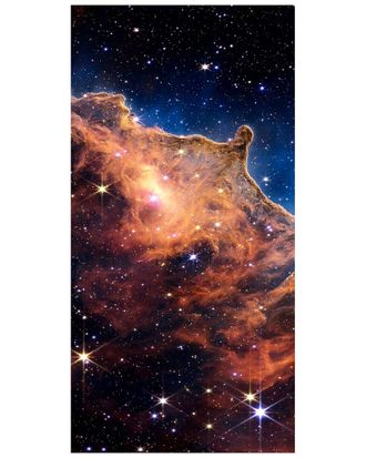 Empire Art Direct Mountains Of The Carina Nebula A Free-Floating Reverse Printed Tempered Glass Wall Art