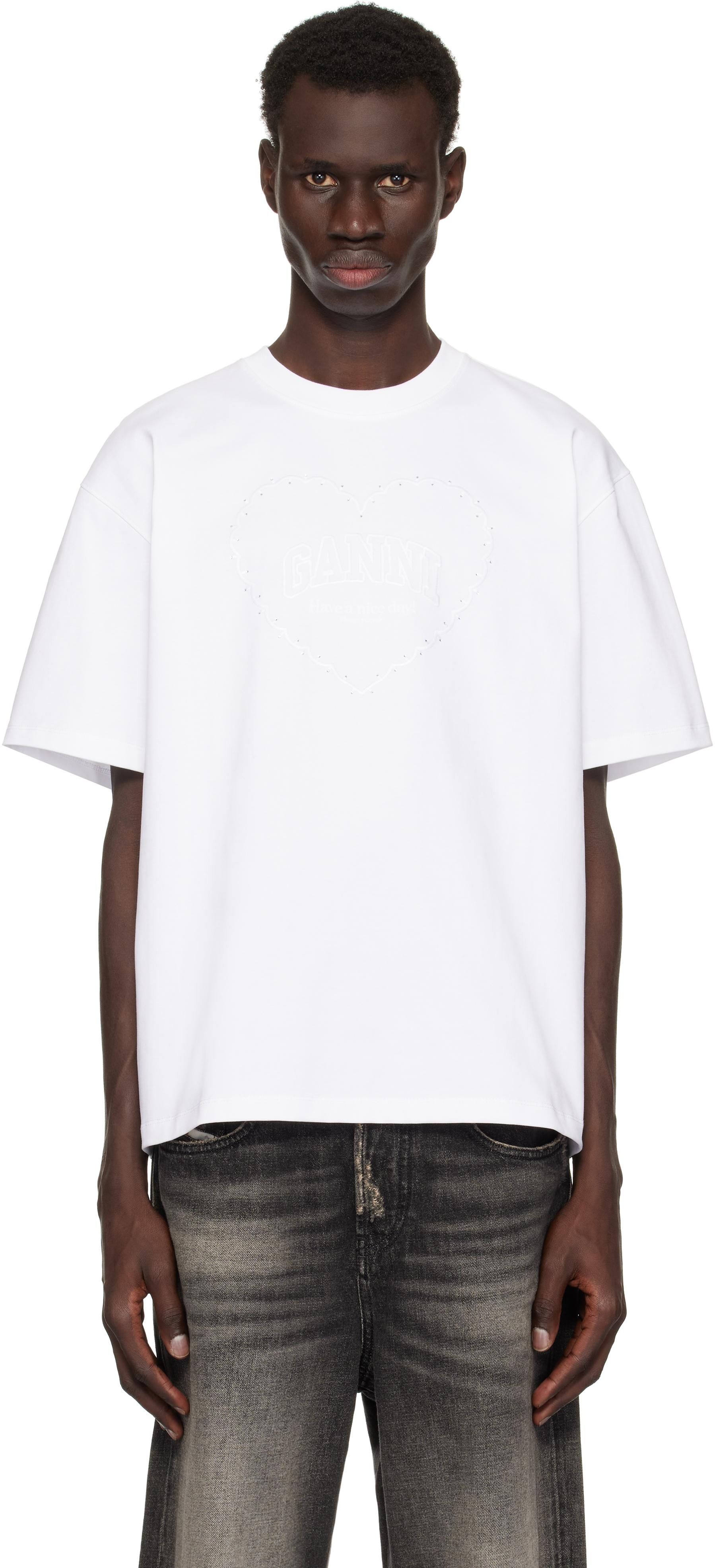 ホワイト Tiger Tシャツ GANNI