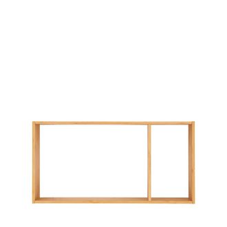 House Nordic Estante de pared de 2 nichos en bamb&uacute; l70cm - madera clara