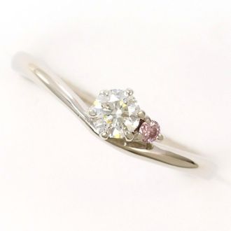 C&A Pink Platinum Platinum 900 Band Ring (Pre-Owned)