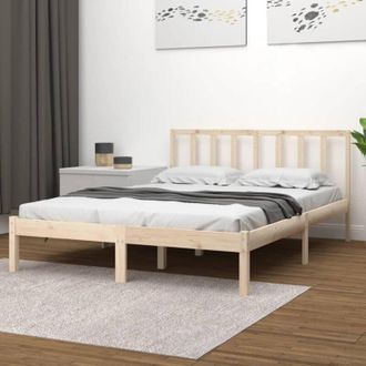 vidaXL Estructura De Cama Sin Colch&oacute;n Madera De Pino Maciza 120x200 Cm Vidaxl