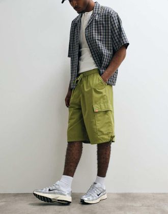 Collusion Jorts cargo kaki-Verde