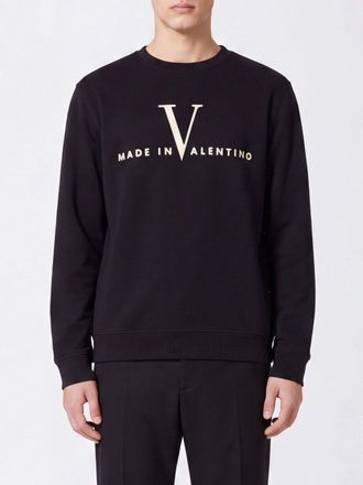 Valentino Garavani Crewneck Cotton Sweatshirt with Contrast Logo