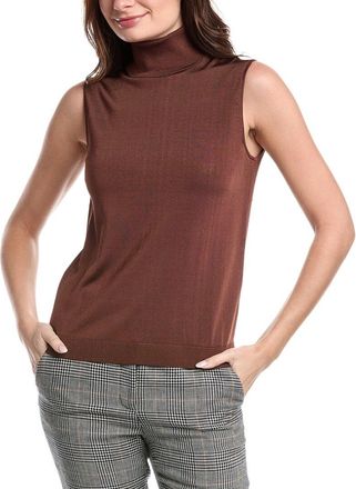 Lafayette 148 New York Sleeveless Turtleneck Shell