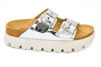 Corkys Footwear Womens Rumor Has It Platform Slides In Silver