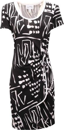 Joseph Ribkoff Kleedjes, Dames, Zwart, L, Spandex, Witte Jurk met Spandexmix Stof