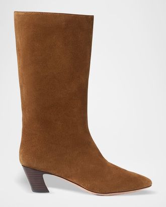 Loeffler Randall Cleo Suede Mid Boots