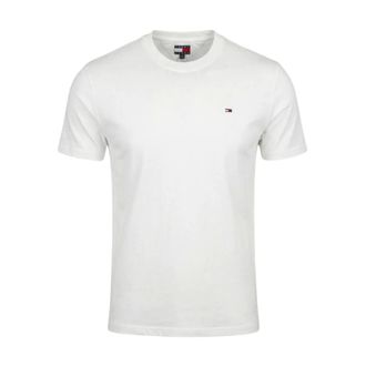 Tommy Hilfiger T-Shirts, male, White, Size: 2XL Basic Short-sleeve T-shirt
