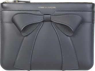 Comme Des Gar&ccedil;ons Big Bow - Dames - Portefeuilles - Zwart - ONE Size - Leer - Accessoires