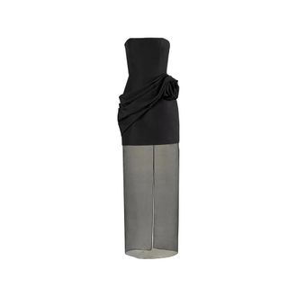 Carolina Herrera Dames, Jurken, Zwart, Maat: XS Zijde