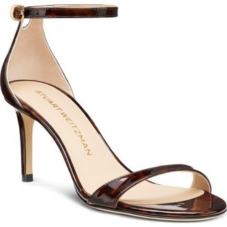 Stuart Weitzman Nudist II 75 Sandal in Dark Brown at Nordstrom Rack, Size 8