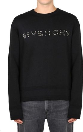 Givenchy Mens Black Cotton Sweatshirt Clothing
