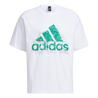 adidas City Escape Loose Fit Badge of Sports Graphic Short Sleeve T-Shirt White IA9430