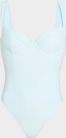 SIMKHAI Kyle Bustier One-Piece Swimsuit