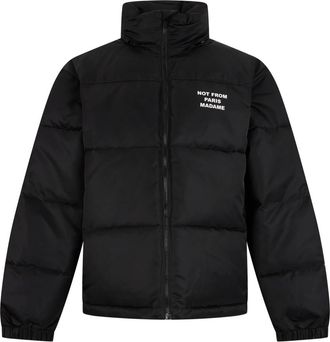 Dr&ocirc;le de Monsieur Slogan Puffer Jacket - - Jackets - Uomo - Nero - M