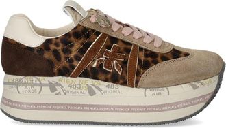 Premiata Beth 7741 Sneakers - Dames - Sneakers - Bruin - 40 EU - Leer - Schoenen