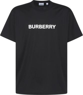 Burberry Harriston T-shirt - Heren - T-shirts - Zwart - S - Katoen - Tops