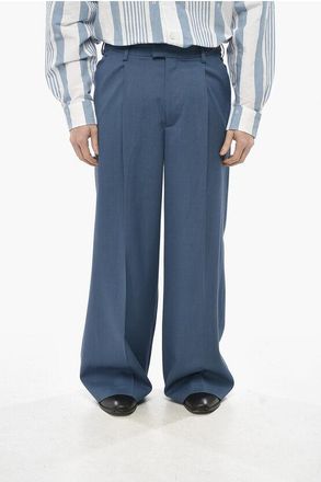 Marni Pantaloni in Misto Mohair con Pince Frontale taglia 44