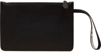 Burberry Leather Zip Pouch - Black