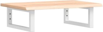 vidaXL Basin Shelf Wall Mounted Steel and Solid Wood Oak Vidaxl