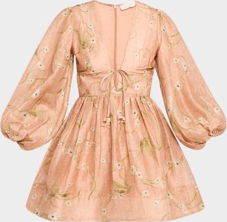 Zimmermann Illuminate Drawn Mini Dress
