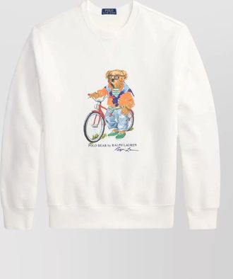 Polo Ralph Lauren cotton blend printed crew neck sweatshirt