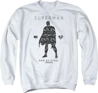Gildan Superman Paisley Sihouette Adult Crewneck Sweatshirt