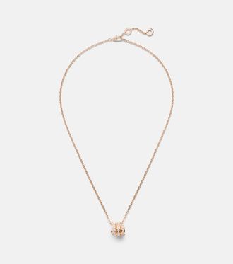 Bulgari Serpenti Viper 18kt rose gold pendant necklace with diamonds