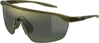 Maui Jim Miona Shield Zonnebril - unisex - Zonnebrillen - Groen - ONE Size - Accessoires