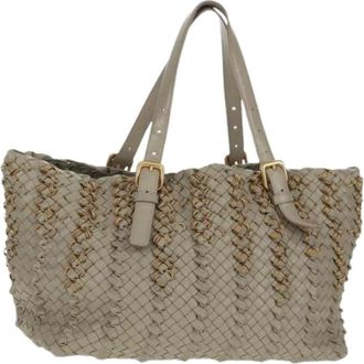 Bottega Veneta Pre-owned Tote Bags, female, Gray, Size: ONE SIZE Pre-owned Vintage Tote Bag
