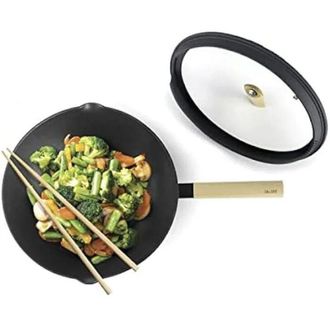 Ibili Ibili Luxe 404230 Wok nero 30 cm in alluminio forgiato