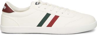 Lambretta Heren Lambretta Vulkan Veterschoenen Lage Sneakers in Wit