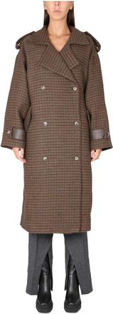The Mannei Shamali Oversize Jas - Dames - Mantel - Bruin - S - Wol - Jassen