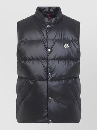 Moncler restigo padded gilet nylon half collar