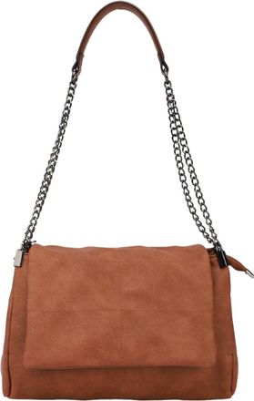 Generic Retro Flip Top Womens Crossbody Bag | Chain Strap Ladies Shoulder Handbag ZL-2411 (Brown)