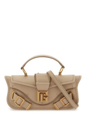 Balmain Baguette Bag With Monogram Buckle
