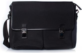 Gucci Pre-owned Womens black canvas messenger bag - One Size