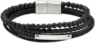 Bruno Banani Lederarmband »Schmuck« mit Lavastein