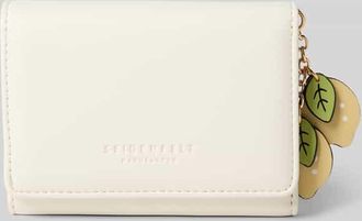 Seidenfelt Manufaktur Portemonnaie in Leder-Optik Modell Ilmi in Offwhite, Gr&ouml;&szlig;e 1
