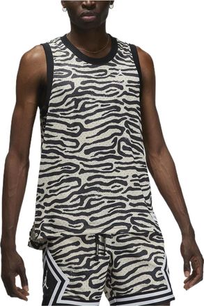 Nike Jordan Mens Air Jordan Irregular Texture Alphabet Printing Mesh Training Sports Pearl White Vest DM1825-219