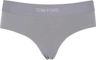 Tom Ford logo-waistband briefs - Grey